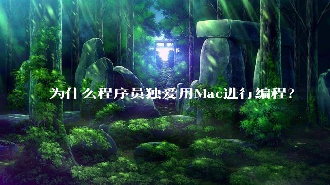 为什么程序员独爱用Mac进行编程？